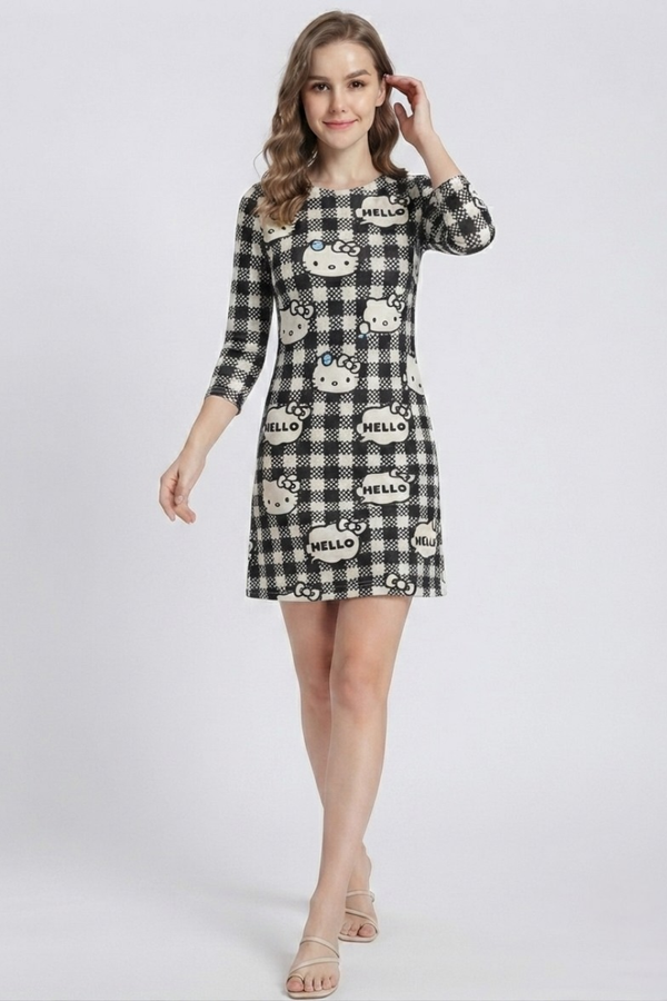 Women's Plaid Whisker Muse Oversized Dress