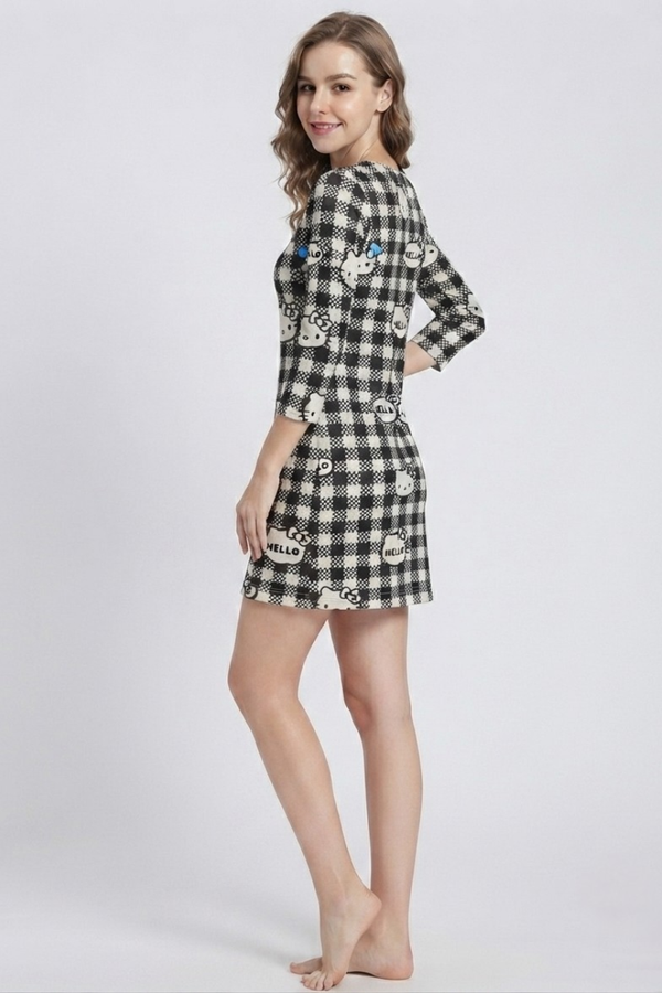 Women's Plaid Whisker Muse Oversized Dress
