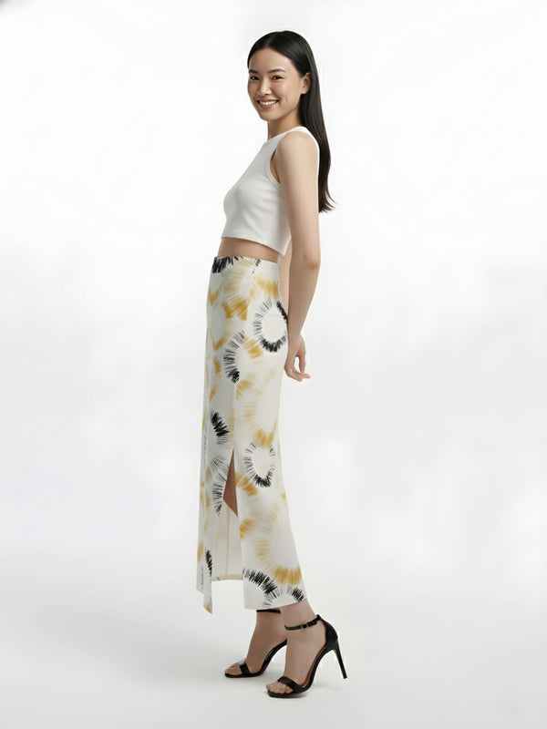 Sunburst Halo Midi Skirt