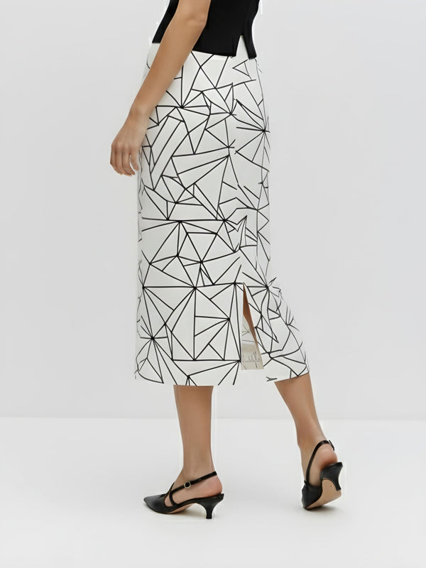 Crystal Shards Midi Skirt