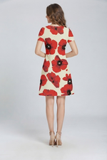Women's Scarlet Bloom Rose Elegance Dress