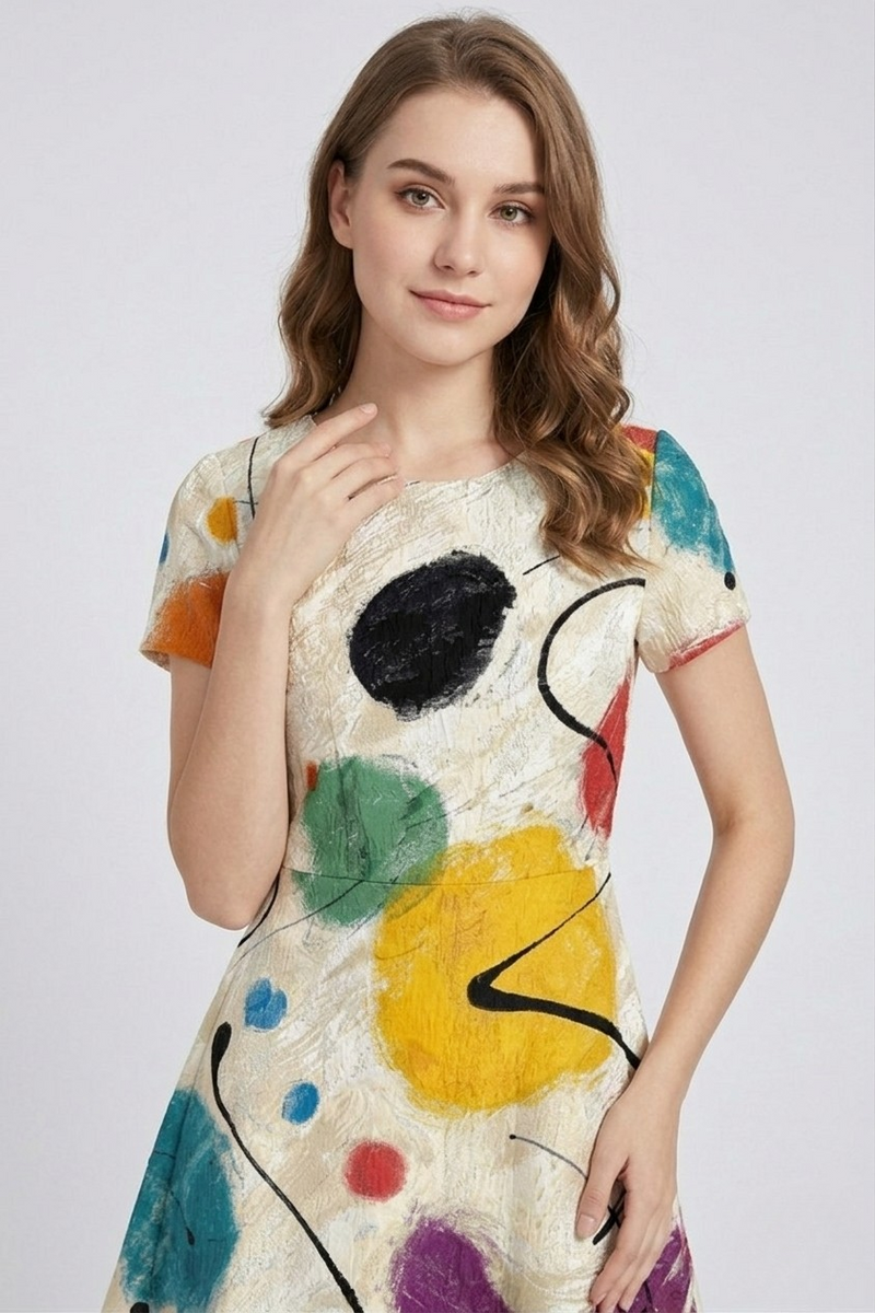 Women's Celestial Carnival Starlit Soirée Dress