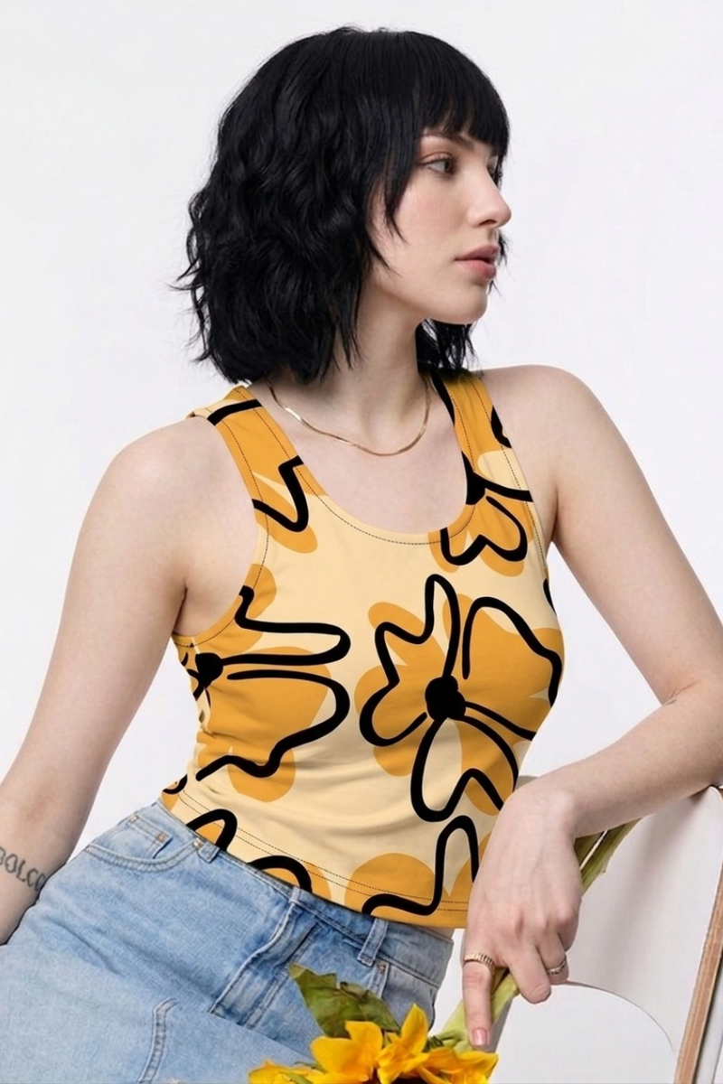Saffron Petal Top