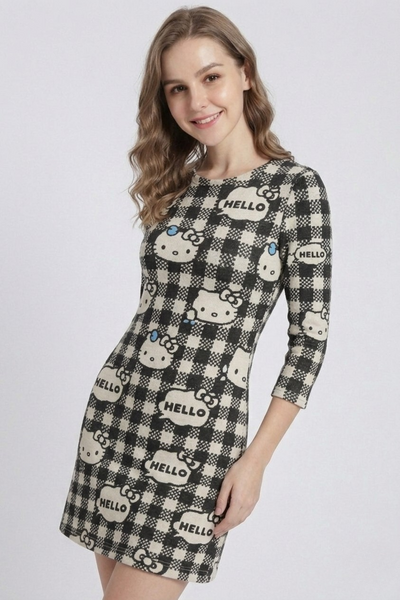 Women's Plaid Whisker Muse Oversized Dress