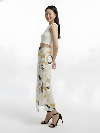 Sunburst Halo Midi Skirt