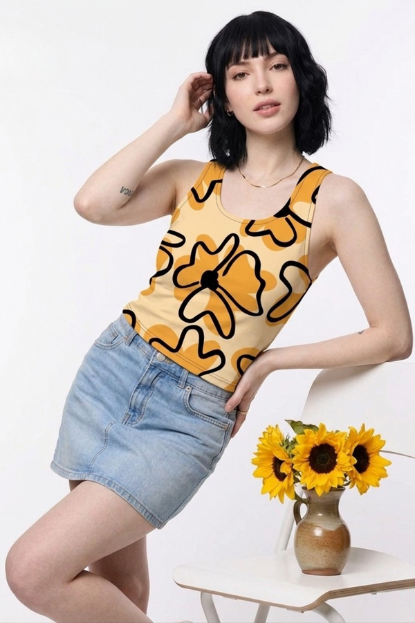 Saffron Petal Top