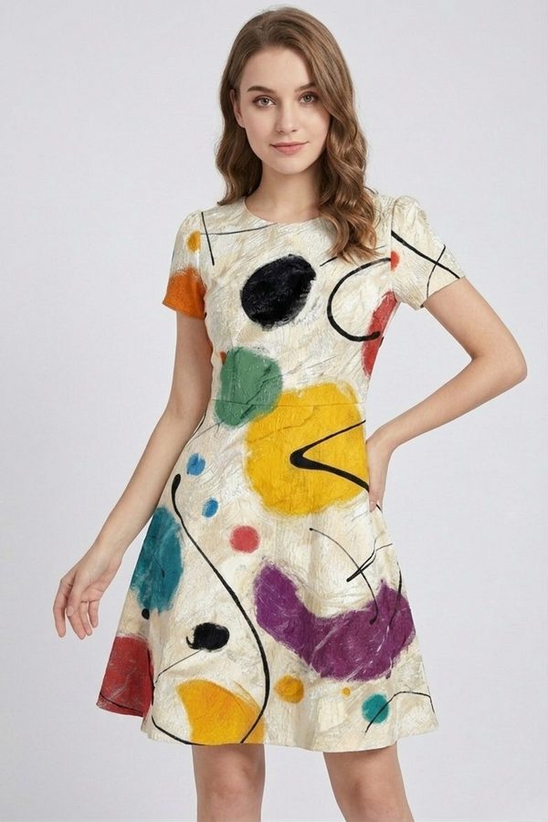 Women's Celestial Carnival Starlit Soirée Dress