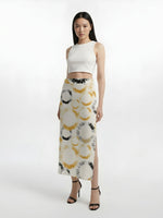 Sunburst Halo Midi Skirt