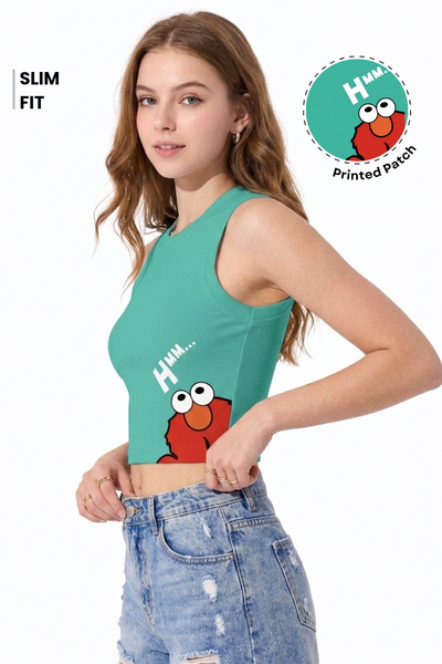 Elmo Mint Signature Top